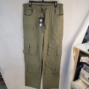 RUNS SMALL‎ -American Stitch Men's Tactical Cargo Pants Size XLarge Green